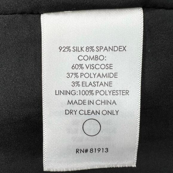 Tracy Reese Womens Textured Silk Jacquard Cocktail Dress 6 Fuchsia Pink Floral - Picture 5 of 16